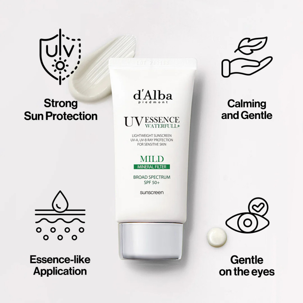 d’Alba Waterfull Tone-Up Sunscreen 50ml – Nâng Tông Nhẹ, Dưỡng Ẩm Tự Nhiên
