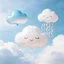 1 / 2 / 3 Chiếc Mới Cầu Vồng Mây Bóng Bay Dễ Thương Mỉm Cười Bóng Bay Cho Trẻ Em Tiệc Sinh Nhật Cho Bé Tắm Trang Trí Phòng Đạo Cụ Ảnh