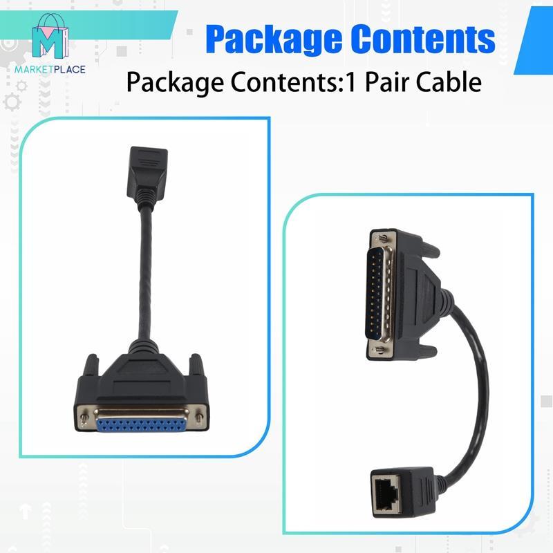 Bộ chuyển đổi dây tín hiệu ILDA sang RJ45- Bộ kết nối nam / nữ DB25 Mạng tương thích cáp LDA sang Ethernet