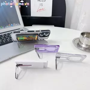 Khung Ảnh Trong Suốt Đựng Thẻ Từ Tính Ví Dành Cho Magsafe 16 15 14 13 Pro Max Có Gấp Giá Đỡ Điện Thoại Macsafe Khe Cắm Thẻ Nhà Thơ VN