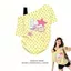 Dạo Phố Nặng Cotton Nguyên Chất Giả Hai Mảnh Chấm Bi Áo Thun Nữ Mùa Xuân Sữa Vàng Dopamine Tất Cả Trận Đấu Rời Top 5.19
