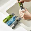 Cọ Đa Dụng 3 Đầu Làm Sạch Cốc & Bình - Xoay 360°, Dễ Treo, Màu Xám/Xanh, Tiện Dụng Cho Gia Đình​