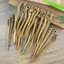 WHX [Phong cách ngắn 15cm] Kẹp tóc gỗ đàn hương xanh tự nhiên Kẹp tóc cổ bằng gỗ cao cấp Kẹp tóc bằng gỗ phong cách Trung Quốc mới Kẹp tóc bằng gỗ Phụ kiện tóc cuộn