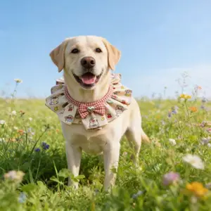 Phong Cách Mới Khăn Yếm Mùa Xuân Hè 2026 Nhỏ Vừa Chó Lớn Labrador Husky Samo Golden Retriever Yếm