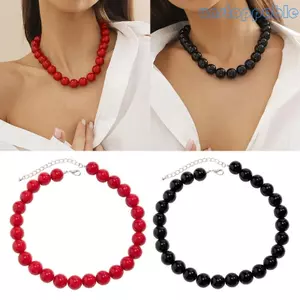 Unstop * Thời Trang Nhiều Màu Sắc Đính Hạt Vòng Cổ Chất Liệu Acrylic Hạt Choker Handmade Cổ Trang Sức Hoàn Hảo Cho Nữ Cô Gái