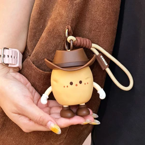 Hầu hết lời khen ngợi Phương Tây Cao Bồi Khoai Tây Mặt Dây Chuyền Đèn Vui Vẻ Dễ Thương Búp Bê Khoai Tây Nhỏ Móc Khóa Ba Lô Mặt Dây Chuyền Quà Tặng