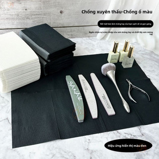 Khăn trải bàn làm móng không thấm nước dùng một lần, chống bụi, dùng cho xác minh móng/hình xăm, thảm trải bàn [L006]