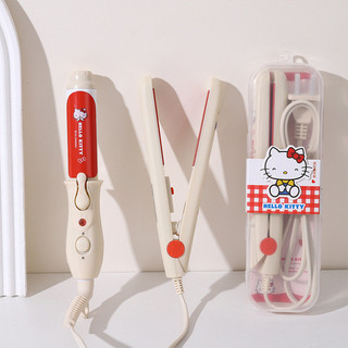 Hello Kitty Mini Thẳng Uốn Sắt Ký Túc Xá Công Suất Thấp Nổ Nẹp Uốn Thẳng Thiết Bị Tạo Kiểu Nhanh Sử Dụng Kép XMJT