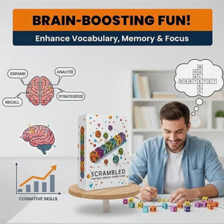Scrambled Dice Word Game Family Party Shuffling Dice Vocabulary Building Game