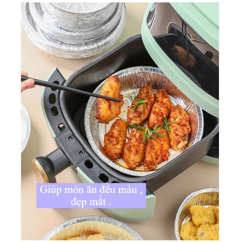 Khay Nướng Nhôm 22cm Chống Dính Phù Hợp Nồi Chiên Không Dầu Và Lò Nướng