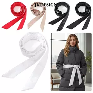Thắt lưng áo khoác xuống JKDESIGN, Thắt lưng áo khoác dài 180cm đa năng, thường ngày không có khóa Chiều rộng 4cm Dây đai áo khoác màu trơn thay thế cho nữ