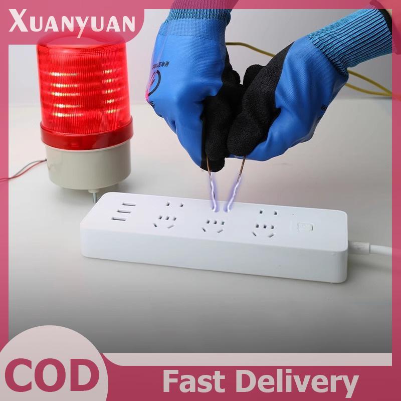 XUAN 1 Cặp Điện Áp Chịu Được 1000V Găng Tay Co Giãn Cao Bảo Vệ An Toàn Điện Xanh Găng Tay Cách Nhiệt VN