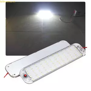 Fol 72LED 12V-80V LED Xe Nội Thất Mái Vòm Trần Đèn Đọc Sách Nội Thất Ô Tô Đèn Mái Nhà Có Bật Công Tắc