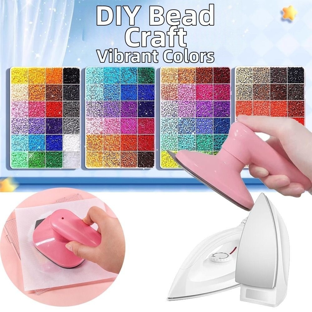 SLICELLIFE Mini Sắt, Hạt Nhựa Ủi Cắt Dán Đậu Dụng Cụ, Sáng Tạo DIY 2.6 Mm Cầu Chì Hạt Cầu Chì Chọn Khay Bộ Đồ Chơi Hạt Thủ Công