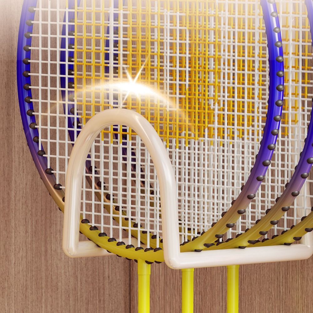 Khung treo vợt cầu lông, tennis và pickleball bằng kim loại dán tường - FEDAOG