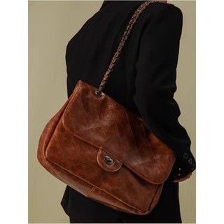 GC2 Túi Gối Dung Tích Lớn Retro Thời Trang Dành Cho Nữ Dây Xích Kim Loại Sang Trọng Nách Túi Đeo Vai CG2