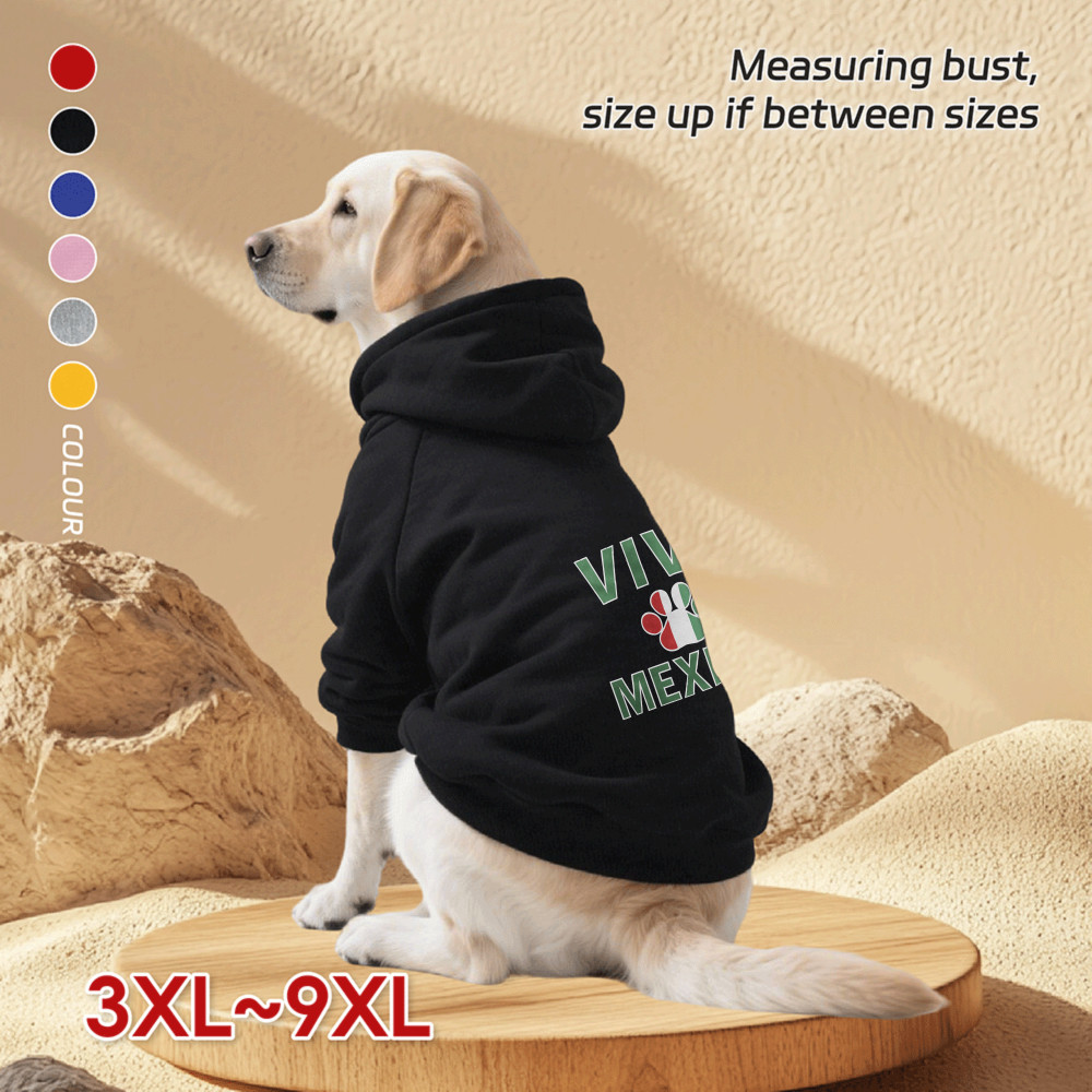 Áo Hoodie cho chó lớn 3XL-9XL, Brazil, in họa tiết đua xe, phong cách chui đầu, Có 6 màu, Vải mềm, Thoải mái, thoáng khí, ấm áp, có thể giặt được, Thích hợp cho tất cả các giống chó lớn