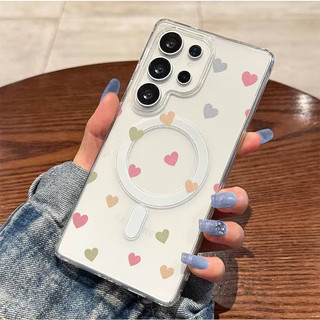 Ốp điện thoại hình trái tim màu nhạt chống sốc S26Ultra có thể so sánh với Samsung s20fe S26 S21PLUS S22 S23 S24 Vỏ siêu chống sốc S25 Plus S25ultra