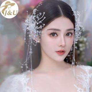 JU Bead sel Hair Pins Dành Cho Nữ Cô Gái Kẹp Bên Hàn Quốc Đơn Giản Trang Sức Phụ Kiện VN