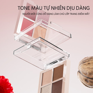 【Mua 1 Được 3】Romantic Beauty Bảng Phấn Mắt Afternoon Tea 4 Ô Đa Năng Chống Nước Chống Mồ Hôi Cho Học Sinh