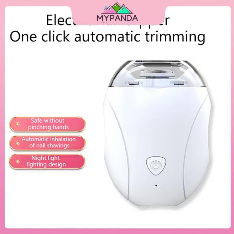 Máy cắt móng tay di động MYPANDA Máy cắt móng tay bằng điện có đèn Máy cắt móng tay đánh bóng Máy cắt móng tay với 3 tốc độ có thể điều chỉnh.