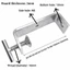 GETVOW 1 Kẹp C, Kẹp vuông hình chữ T mở 20-100mm, Chất lượng cao Thép không gỉ 304 chắc chắn có thể điều chỉnh Giá đỡ cố định Kẹp phần cứng