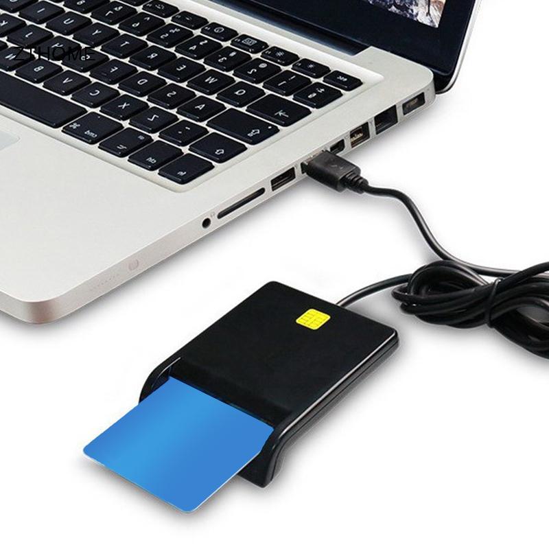 Đầu đọc thẻ thông minh USB ZTHOME cho đầu đọc thẻ IC / ID EMV chất lượng cao cho Windows 7 8 10 Linux OS HOT