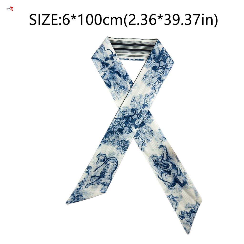 Túi đựng khăn voan dài hẹp buộc tóc cổ 6x100cm