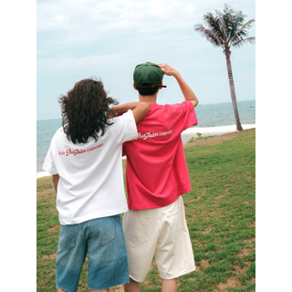 CHÍNH HÃNG - Áo Thun Trắng "HAWAII" Form Boxy UNISEX Áo Hè