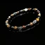 Unisex Tiger Eye Stone Wealth Bracelet - Handmade Đá Tự Nhiên Tròn Đính Hạt - Kim Loại Nhiều Màu Accents - Wealth Attraction Unisex Gifting