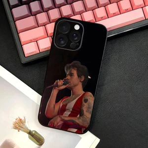 TP-2 Singer H-Harry S-Styles Ốp Điện Thoại IPhone 17 16 15 14 13 12 11 Pro Max Plus Mini Đen Mờ Vỏ Mềm Funda