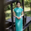 WHX [Sườn Xám Giữa Chiều Dài] Váy Dài Nữ Sườn Xám Phong Cách Trung Hoa Retro Plus Size