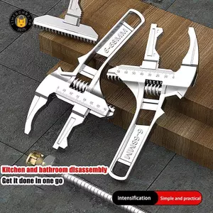 {TB & Bag} Bộ sửa chữa đa năng 6-68mm Dụng cụ cầm tay phòng tắm Cờ lê mở lớn Chìa khóa Đai ốc Cờ lê có thể điều chỉnh Cờ lê công cụ sửa chữa nhà cửa.