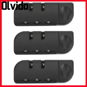 OLVIDO 3 Khóa Mật Khẩu Hành Lý, Khóa Hành Lý 3 Chữ Số Bằng Nhựa, Khóa Kết Hợp Chống Trầy Xước Bền Túi Du Lịch