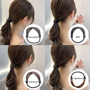 PNPIA- Tóc Giả Bện Dây Cao Su Co Giãn Tóc Dây Buộc Đầu Tóc Tóc Giả Bím Tóc Cố Định Kiểu Tóc Co Giãn Dây Nối Dài Đuôi Ngựa Giá Đỡ