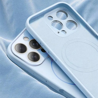 Auto Focus Luxury Business Matte Liquid Silicone Phone Case Cho iPhone 16 15 14 13 17 Pro Max Ốp Bảo Vệ Ống Kính Chống Sốc Tương Thích Với Từ Tính