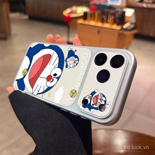 Ốp điện thoại mới nhất họa tiết da cao cấp Doremon miệng to dễ thương Thích hợp cho iphone 17promax / 16 / 15 / 13pro / 13promax / 14pro / 14promax / 15pro Vỏ chống sốc