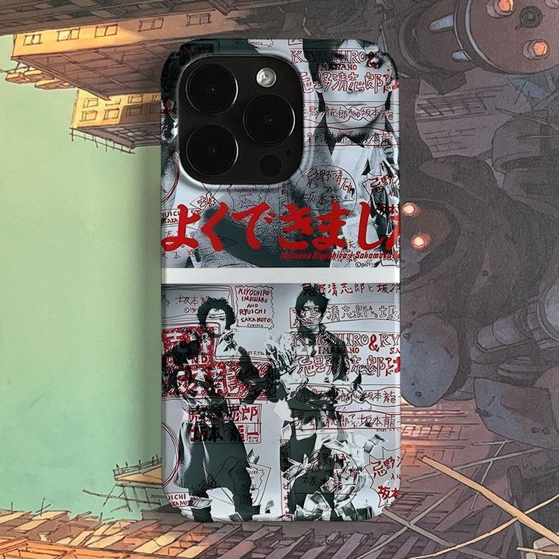 Ốp Điện Thoại Punk Thích Hợp Cho IPhone 11 16 15 14 13 ProMax 17 AIR 12 PRO 7 8 PLUS XR XSMAX QYJS Phim Vỏ Cứng Bóng Túi Chống Bụi Bẩn Hợp Thời Trang