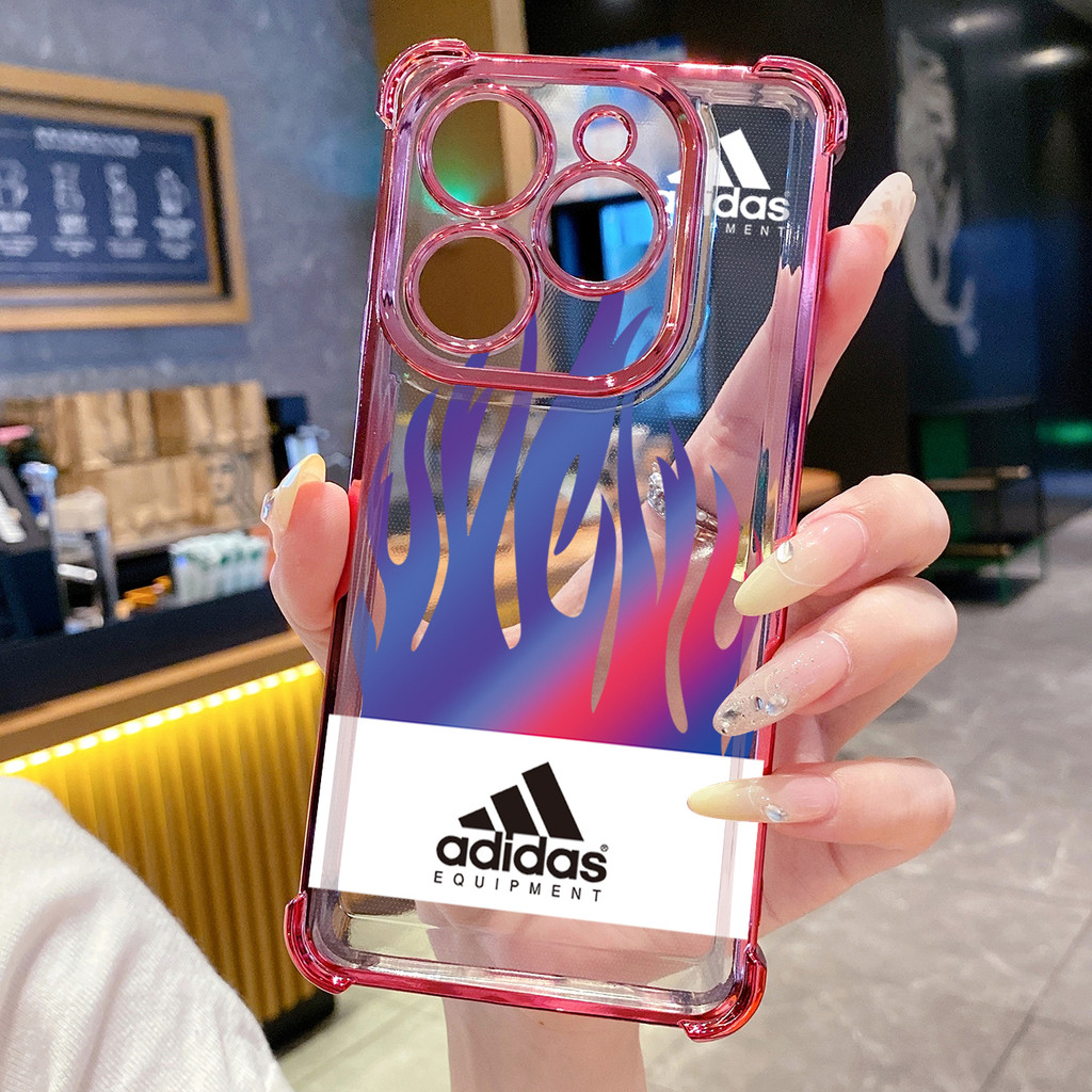 Tương thích với Infinix Hot 50i 40i 40 Pro 30 Play Note 30 Smart 9 8 Adid Fire Clear Mạ Case Chống rơi