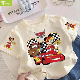 COD✅ (Hồ Chí Minh)Kids T Mall Áo phông tay ngắn In hình hoạt hình Áo Kiểu rộng và ấn tượng Trẻ em thời trang #VN240