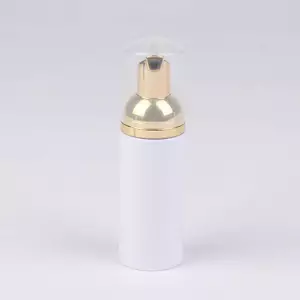 Cheenm 30 / 50 / 60ML Chai bơm tạo bọt nhựa vàng trắng có thể đổ lại Mặt rỗng Hàng mi Sữa rửa mặt tạo bọt Chai đựng xà phòng mỹ phẩm VN