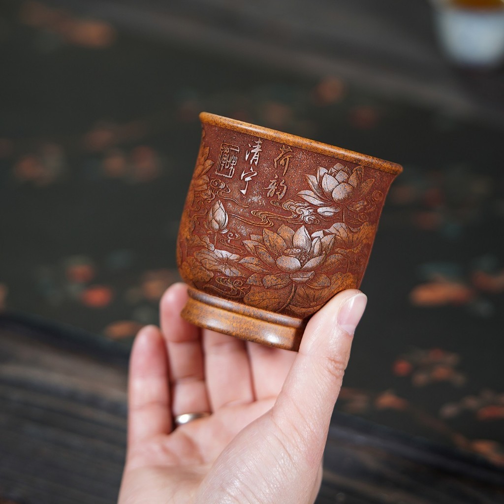 Chén Chủ Tử Sa Hà Vận Thanh Ninh Dùng Thưởng Trà Dung Tích 220 ml (Nguyên Khoáng Cao Ôn Đoạn Nê)