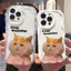 Ốp Lưng Cho Samsung Galaxy S26 S25 S24 S23 S21 S22 Plus Ultra 20 FE J7 Prime A03 A03S A02 A02S M02 A12 M12 A20 A30 Kem Vồng Cong Edge Motif Mèo Dễ Thương NYK077