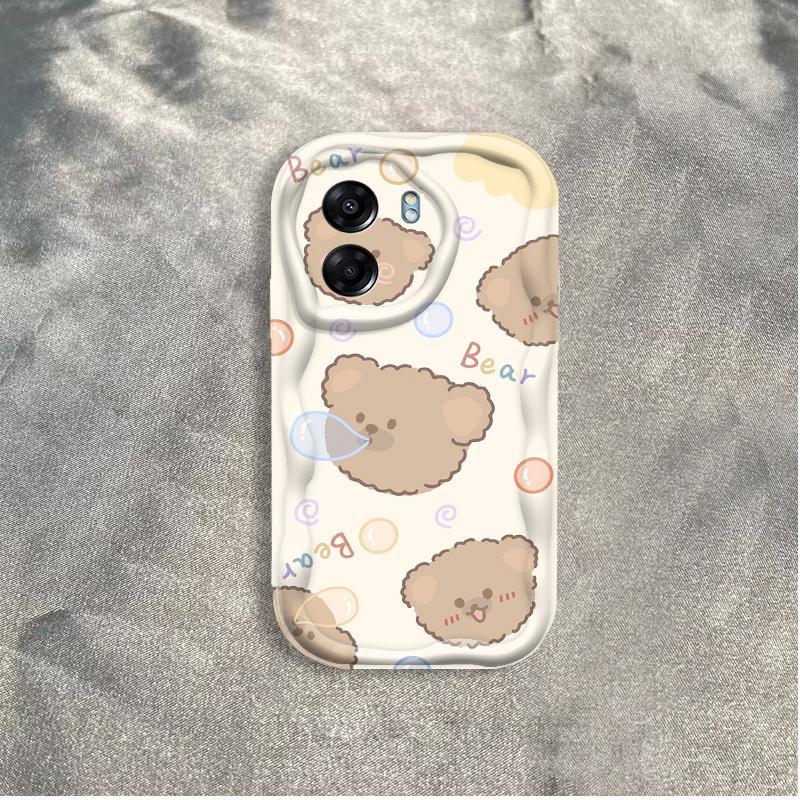 Thích hợp cho OPPO A5X A6 Pro A6X 4G 5G 3D Thẩm Mỹ Mềm TPU Rilakkuma Gấu Vỏ Điện Thoại Chống Sốc