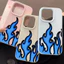 Ngọn lửa cháy cho trường hợp iPhone 16 iPhone 1514 Cửa sổ lớn mới 17air Đơn giản