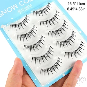 Demon Phong Cách Lông Mi Giả Trong Suốt Mỏng Thân C Curl 6-12mm Phối Chiều Dài Cho Cosplay Anime Nhập Vai Chơi