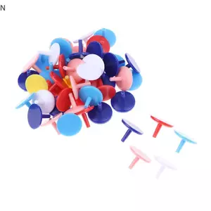 NS 50 Cái / Pa Golf Ball Mark Di Động Hình Tròn Nhựa Phẳng Bóng Golf Vị Trí Đánh Dấu Màu Ngẫu Nhiên Phụ Kiện Golf NS