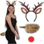 Ở Lại Giáng Sinh Tai Hươu Đầu Đuôi Mũi Váy Nữ Sinh Nhật Halloween Cosplay Đảng Đạo Cụ Chụp Ảnh