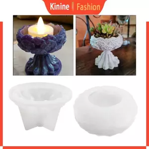 KIN Sen Tealight Giá Đỡ Khuôn Silicon Chân Nến Khuôn Nhựa Cho DIY