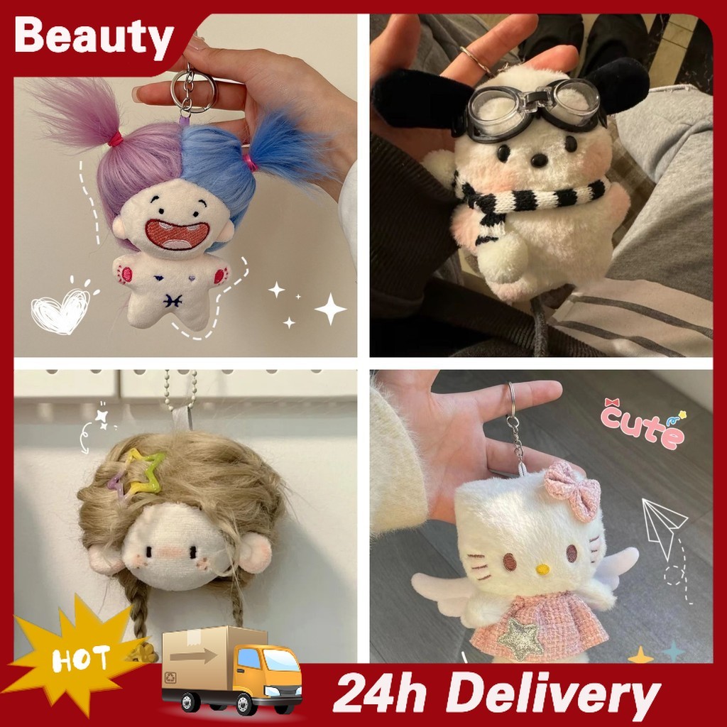 🚚🚚Búp Bê Nhồi Bông Hình Chòm Sao Tóc Dài 10cm Dễ Thương